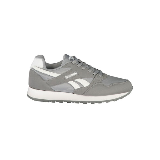 Reebok Gray Polyester Athletic Sneakers