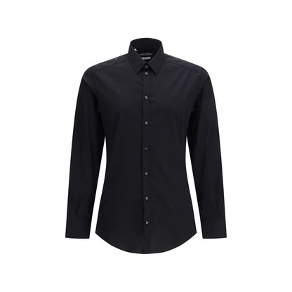 Dolce & Gabbana Black Cotton Dress Shirt