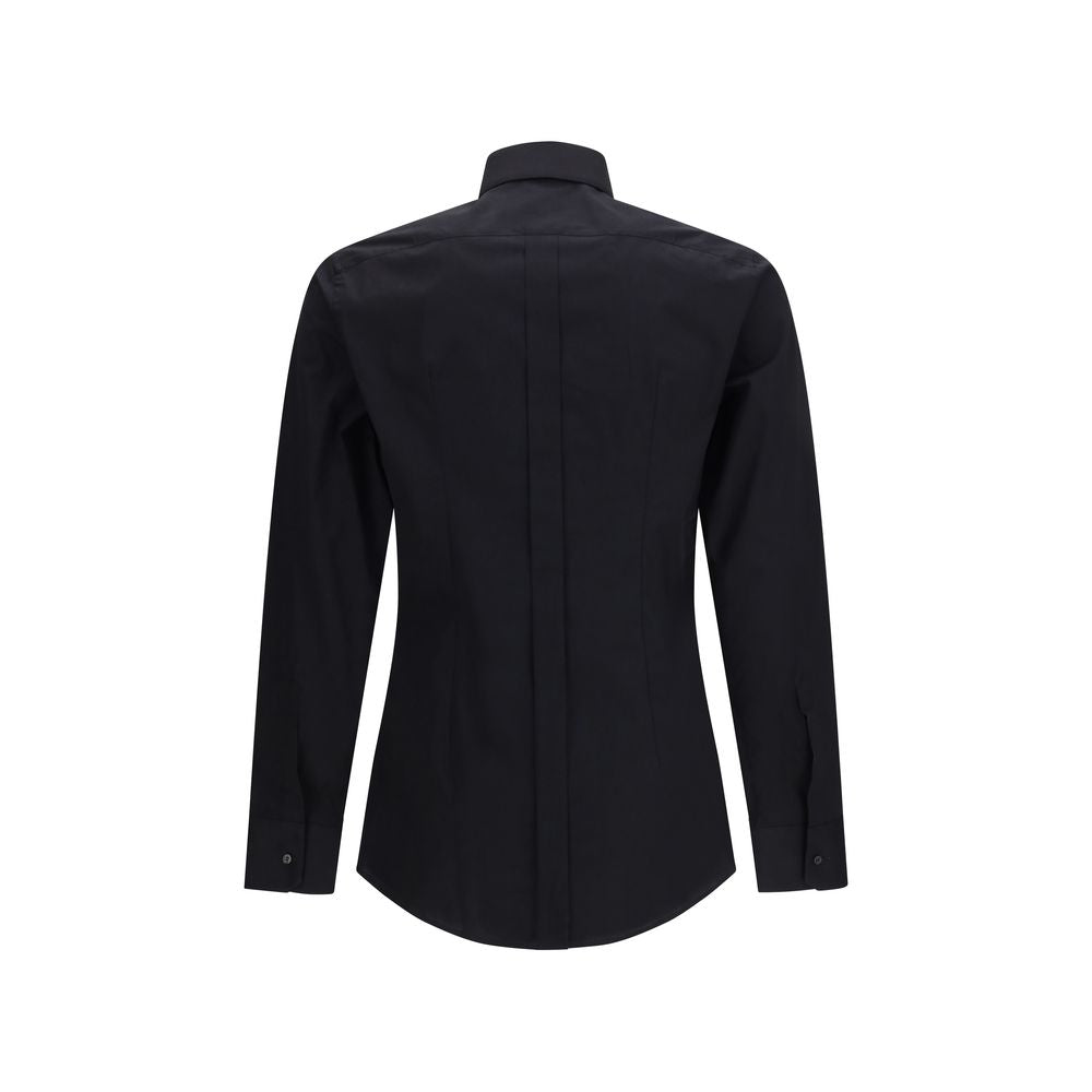 Dolce & Gabbana Black Cotton Dress Shirt