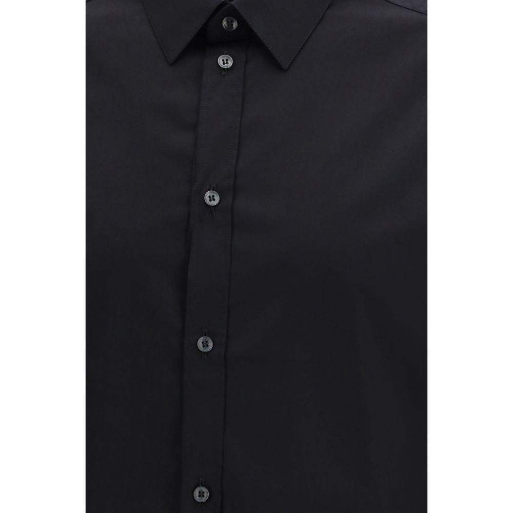 Dolce & Gabbana Black Cotton Dress Shirt