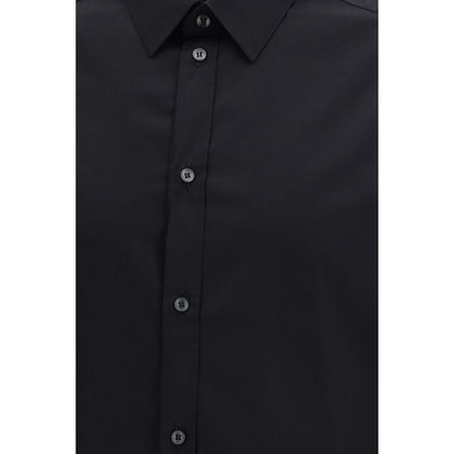 Dolce & Gabbana Black Cotton Dress Shirt