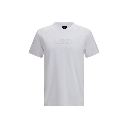 Fendi White Cotton T-Shirt