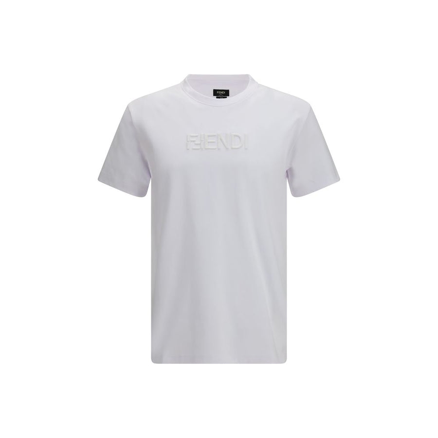 Fendi White Cotton T-Shirt