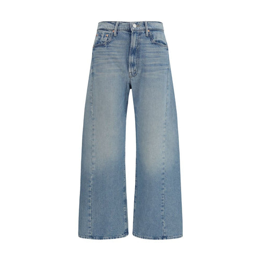 Mother Denim Blue Cotton High-Waisted Jean