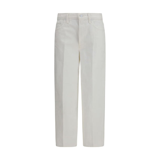 Mother Denim White Cotton Bootcut Jeans