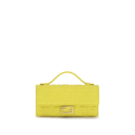 Fendi Bicolor Calf Leather Bos Taurus Shoulder Bag