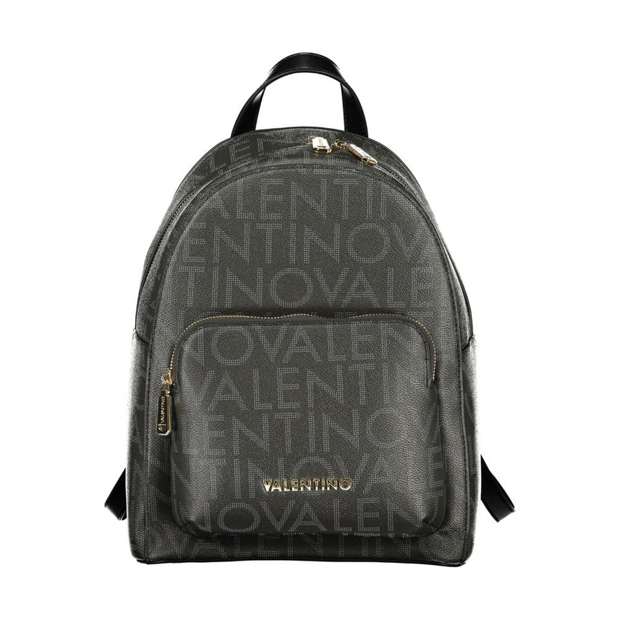 Mario Valentino Black Polyurethane Womens Backpack