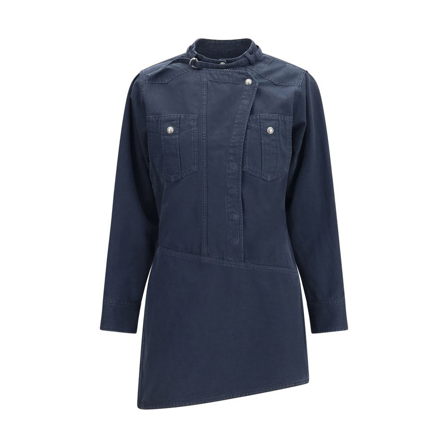 Marant Etoile Blue Cotton Casual Dress