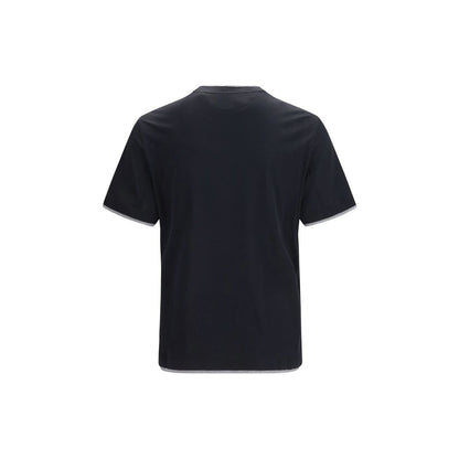 Brunello Cucinelli Black Silk T-Shirt