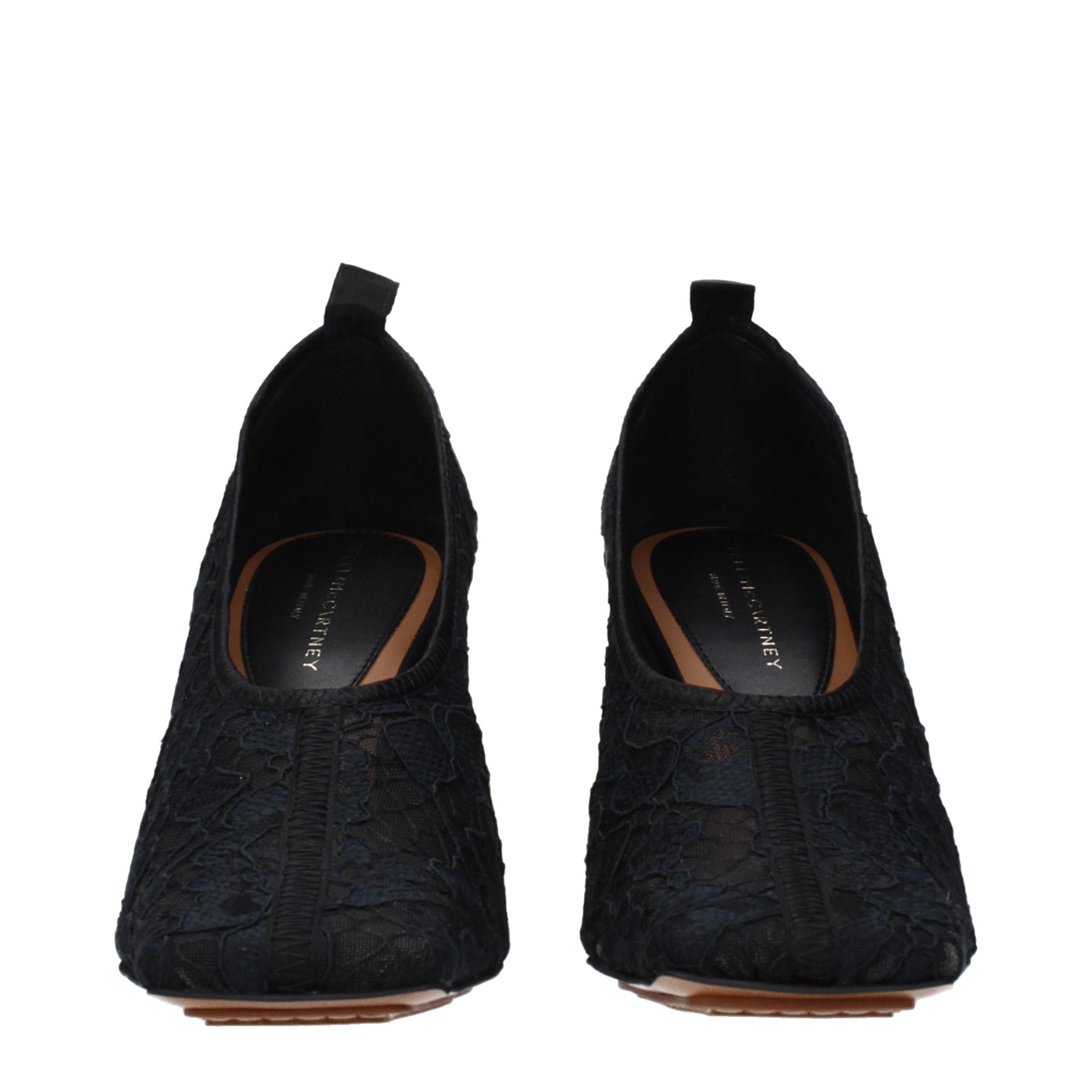Stella McCartney Black Fabric High Heel Pumps