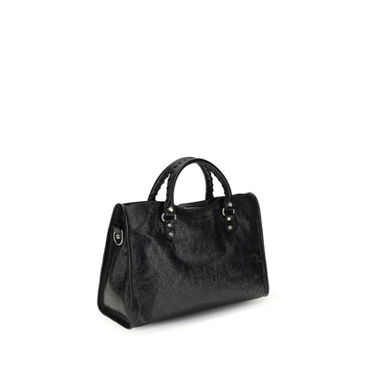 Balenciaga Black Lamb Ovis Aries Aries Shoulder Bag