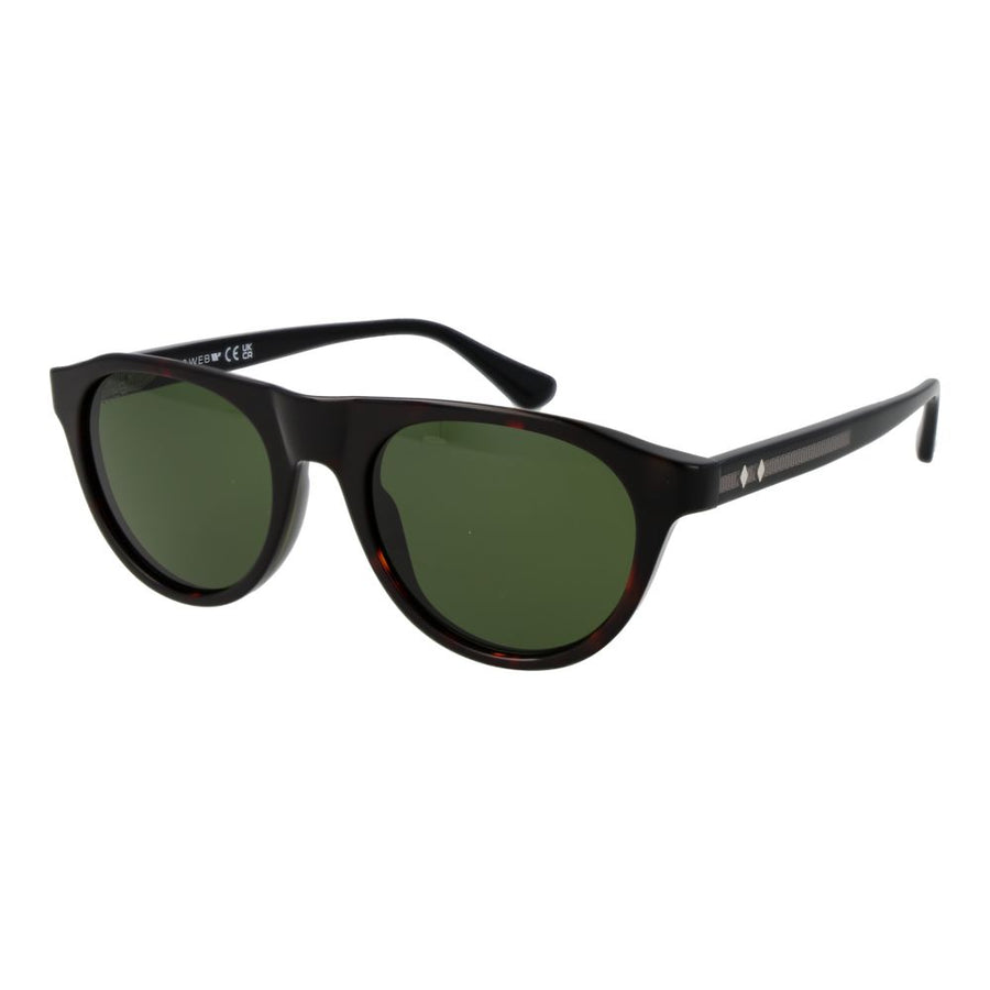 Web Brown Plastic Sunglasses