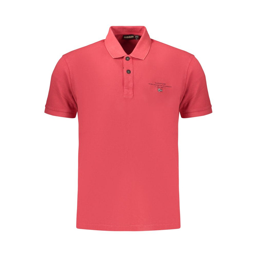 Napapijri Red Cotton Men's Polo Shirt
