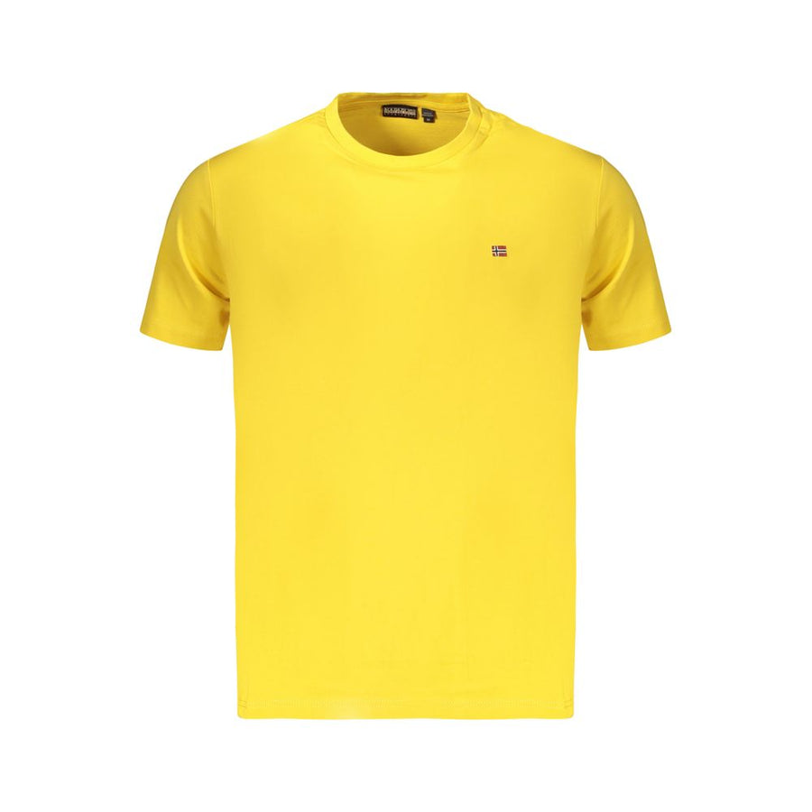 Napapijri Giallo Cotton Men's T-Shirt