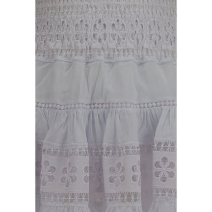 Charo Ruiz White Cotton Casual Dress
