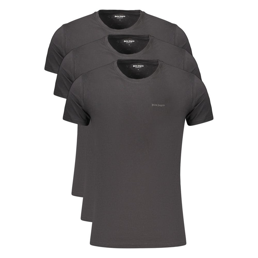 Palm Angels Nero Cotton Men's T-Shirt