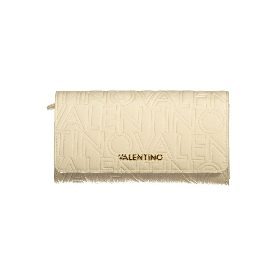 Mario Valentino Beige Polyurethane Women's Wallet