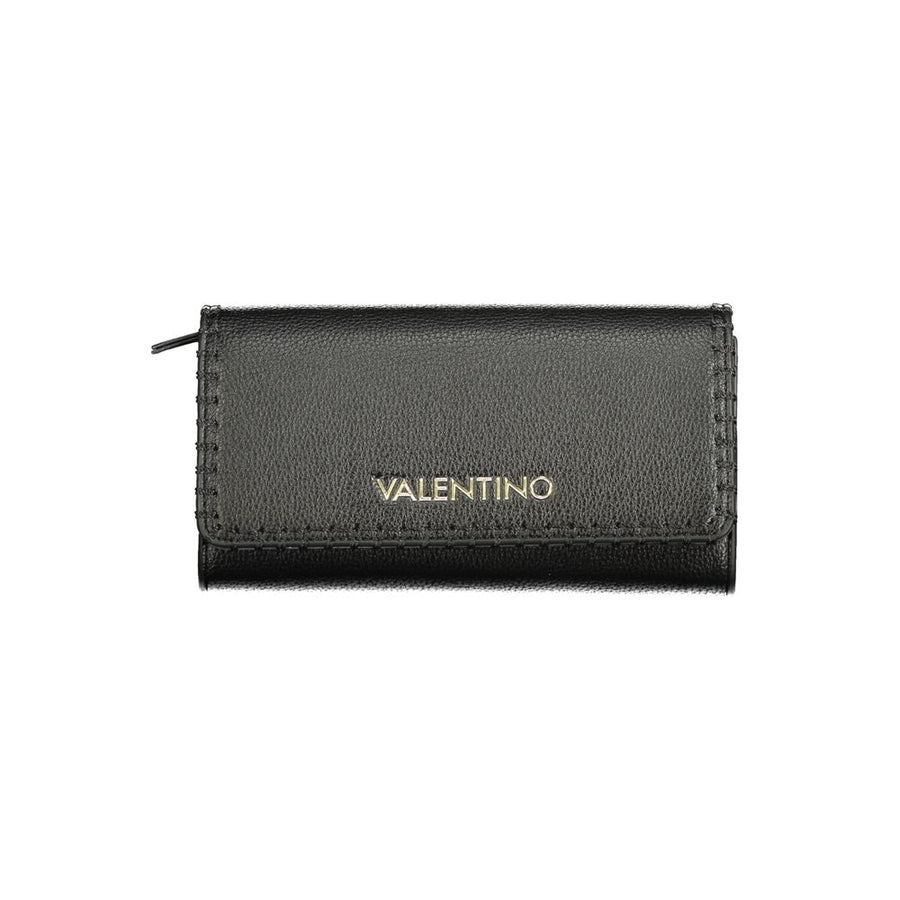 Mario Valentino Black Polyurethane Women's Wallet