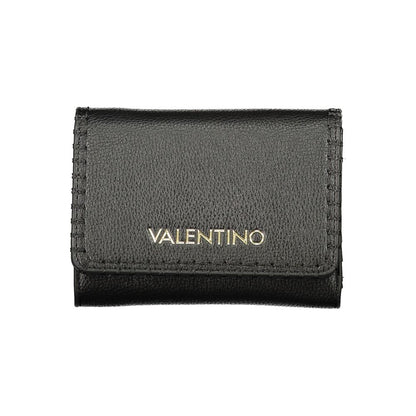 Mario Valentino Black Polyurethane Women's Wallet