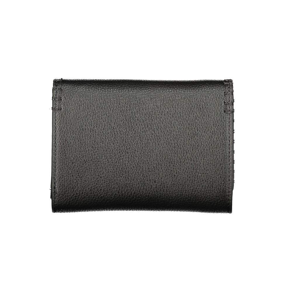 Mario Valentino Black Polyurethane Women's Wallet