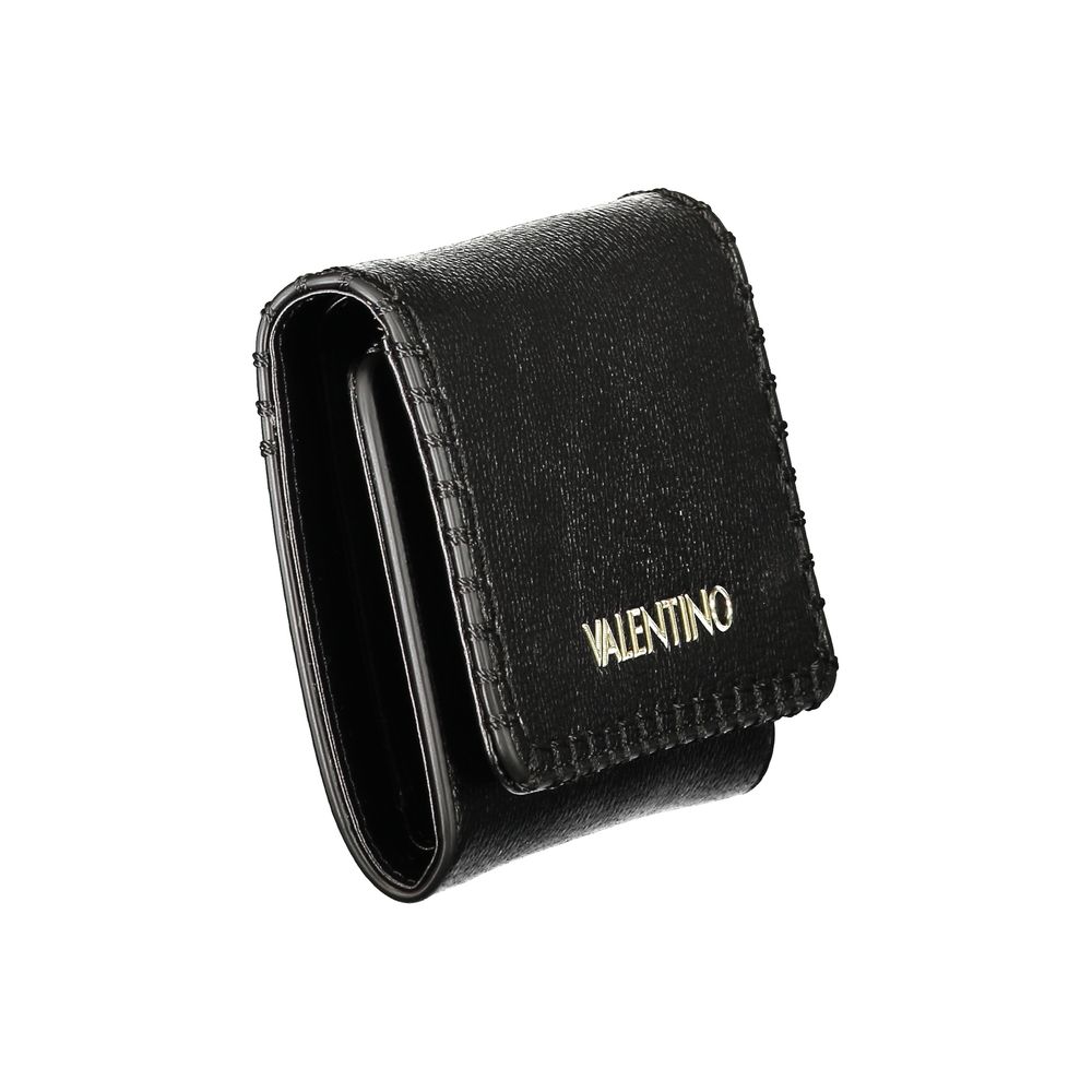 Mario Valentino Black Polyurethane Women's Wallet