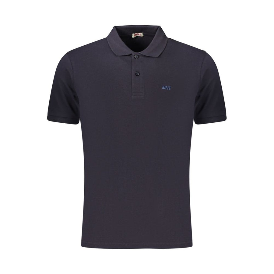 Rifle Blue Cotton Men's Polo Shirt