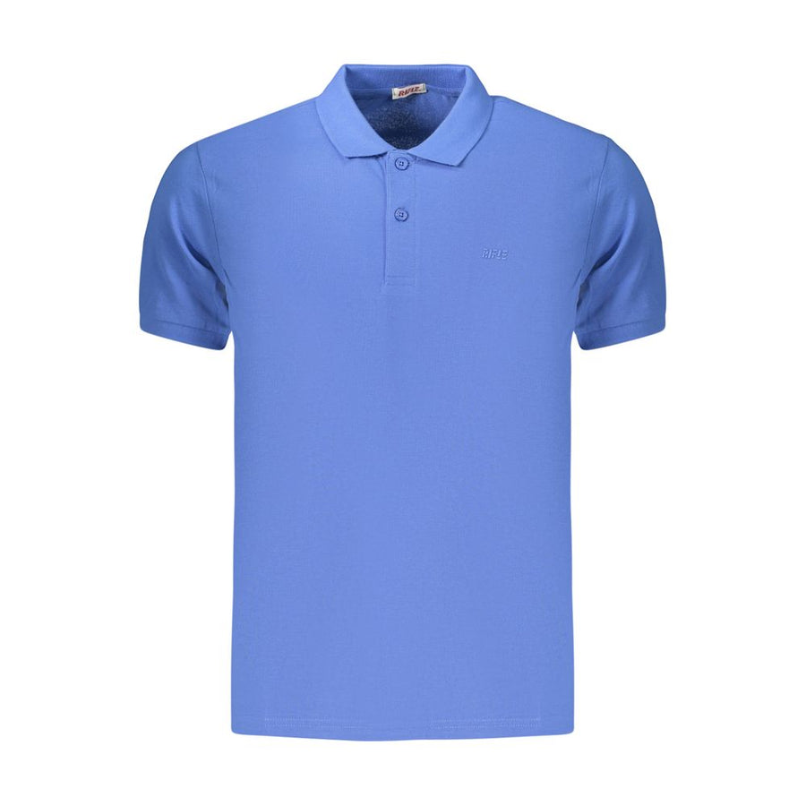 Rifle Blue Cotton Men's Polo Shirt