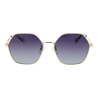Polaroid Gold Metal Sunglasses