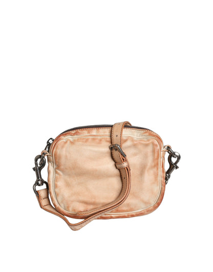 Dolce & Gabbana Beige Vintage Leather Logo Plaque Shoulder Borse Men Bag