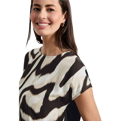 Street One Brown Viscose T-Shirt
