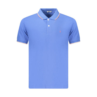 Coveri Moving Blue Cotton Men's Polo Shirt