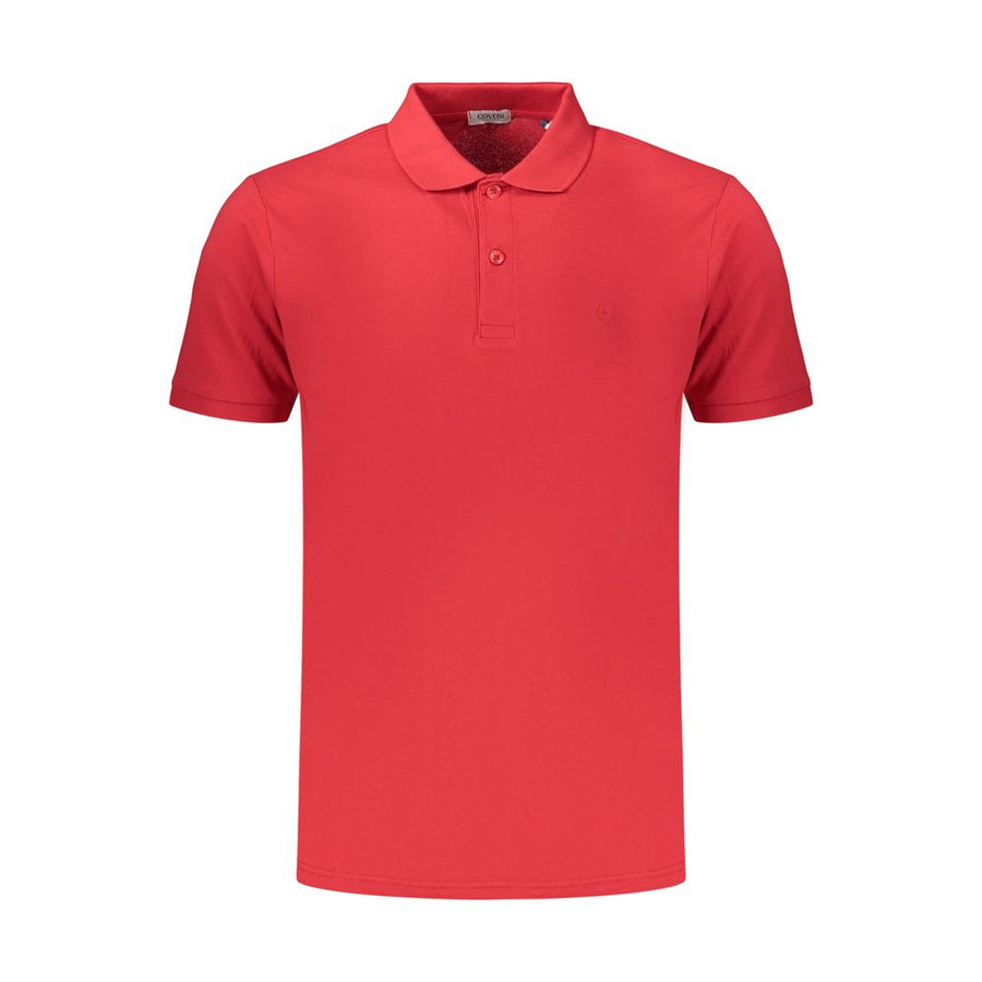 Coveri Moving Red Cotton Men's Polo