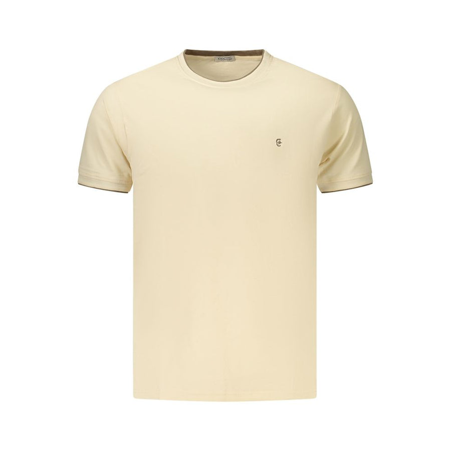 Coveri Moving Beige Cotton Men's T-Shirt