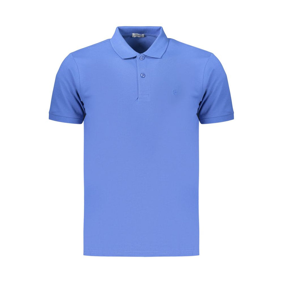 Coveri Moving Blue Cotton Men's Polo Shirt