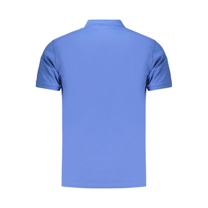 Coveri Moving Blue Cotton Men's Polo Shirt