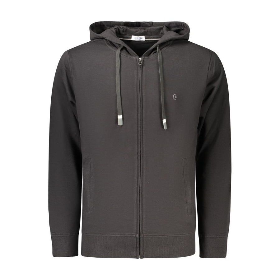 Coveri Moving Black Cotton Mens Sweatshirt