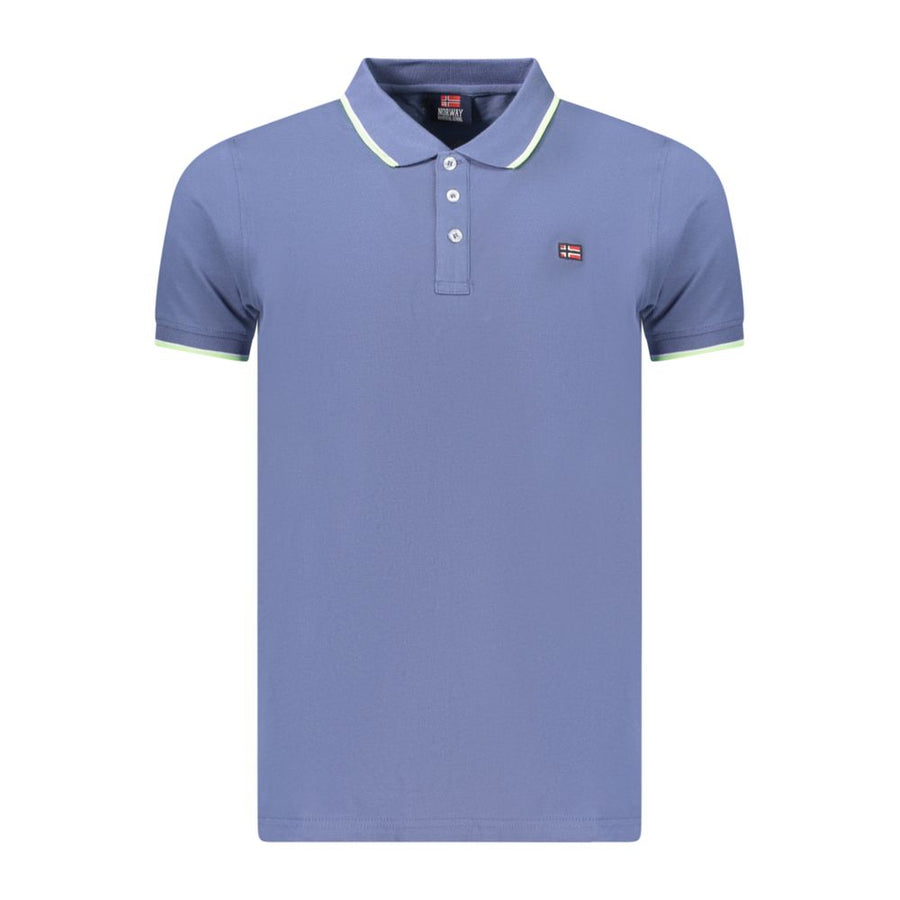 Norway 1963 Blue Cotton Men's Polo Shirt