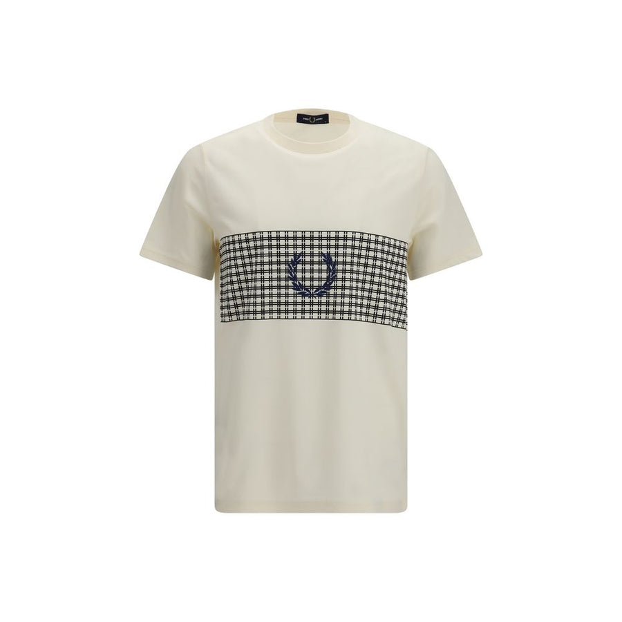 Fred Perry Beige Cotton T-Shirt