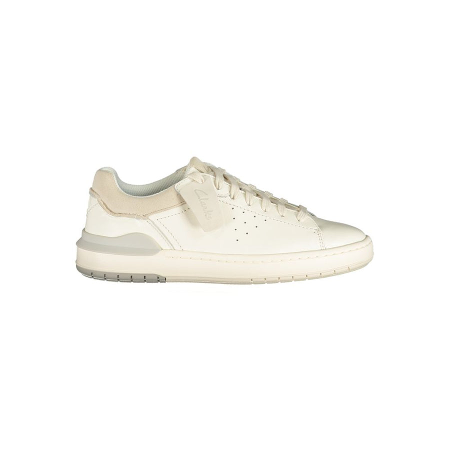 Clarks White Leather Men's Sneaker