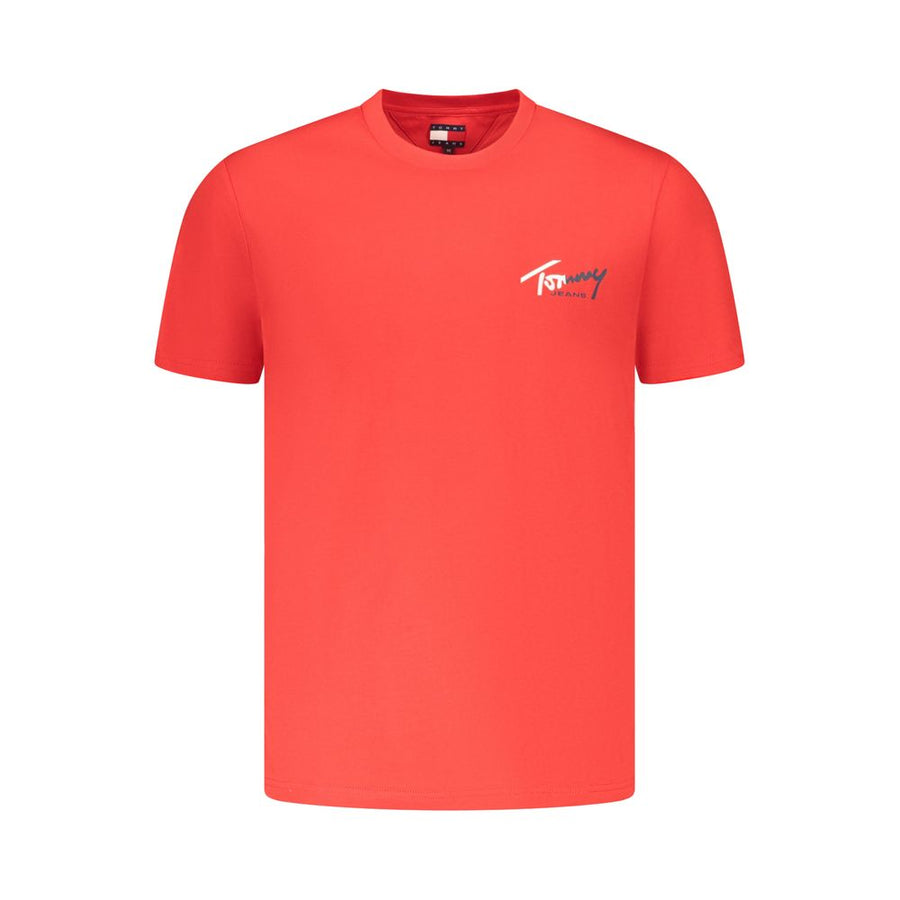 Tommy Hilfiger Red Cotton Mens T-Shirt