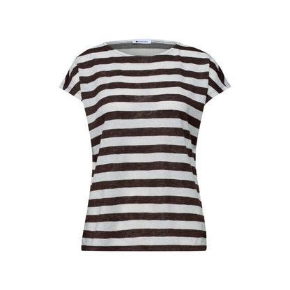 Street One Brown Polyester T-Shirt