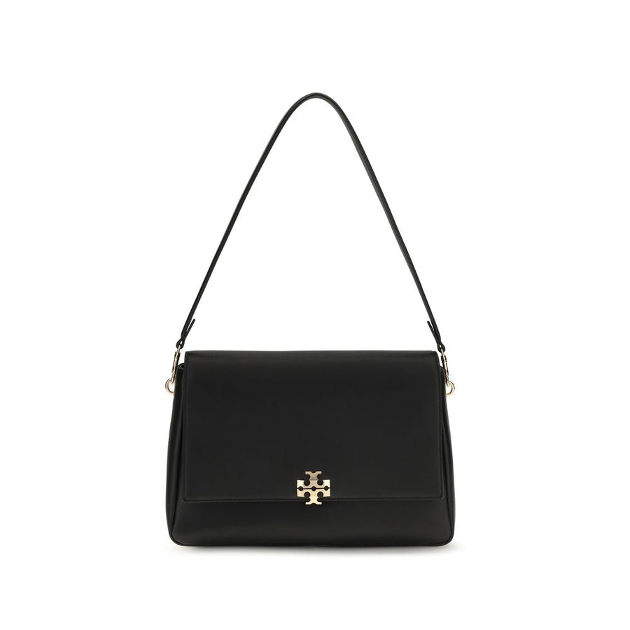 Tory Burch Black Calf Leather Bos Taurus Shoulder Bag