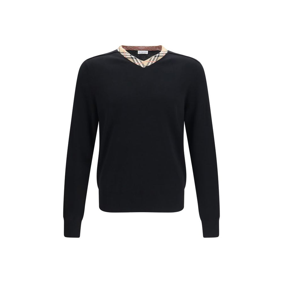 Burberry Black Wool Oves Aries Sweatshirt
