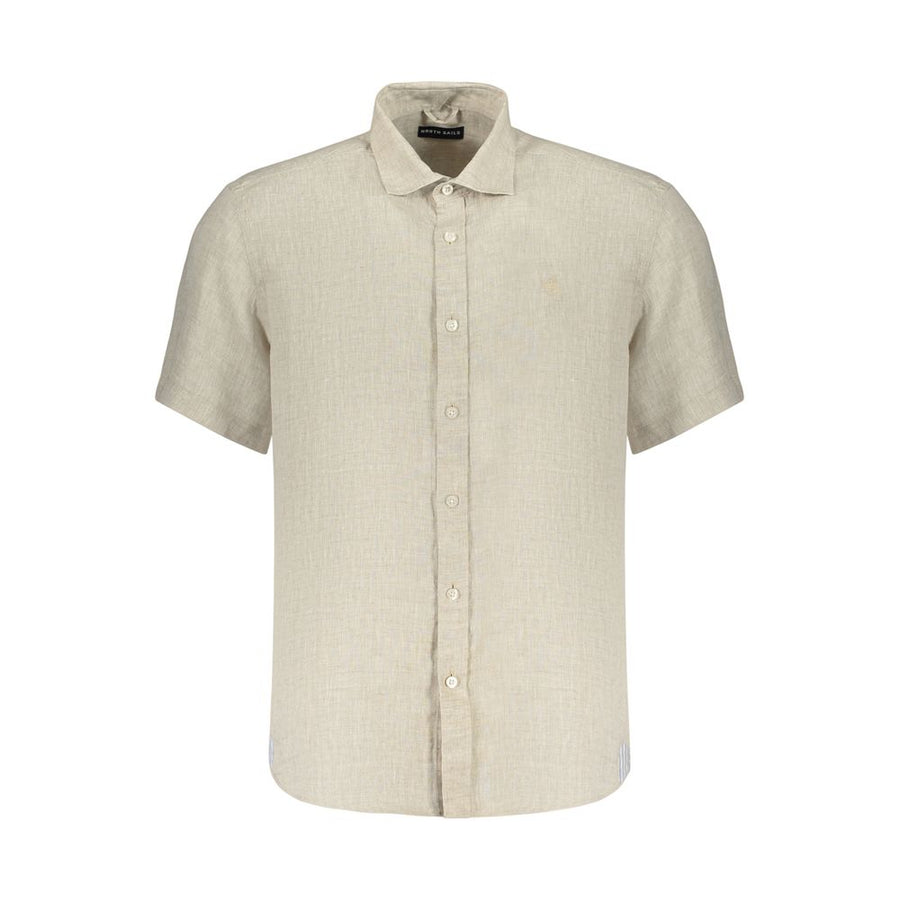 North Sails Beige Linen Men's Shirt