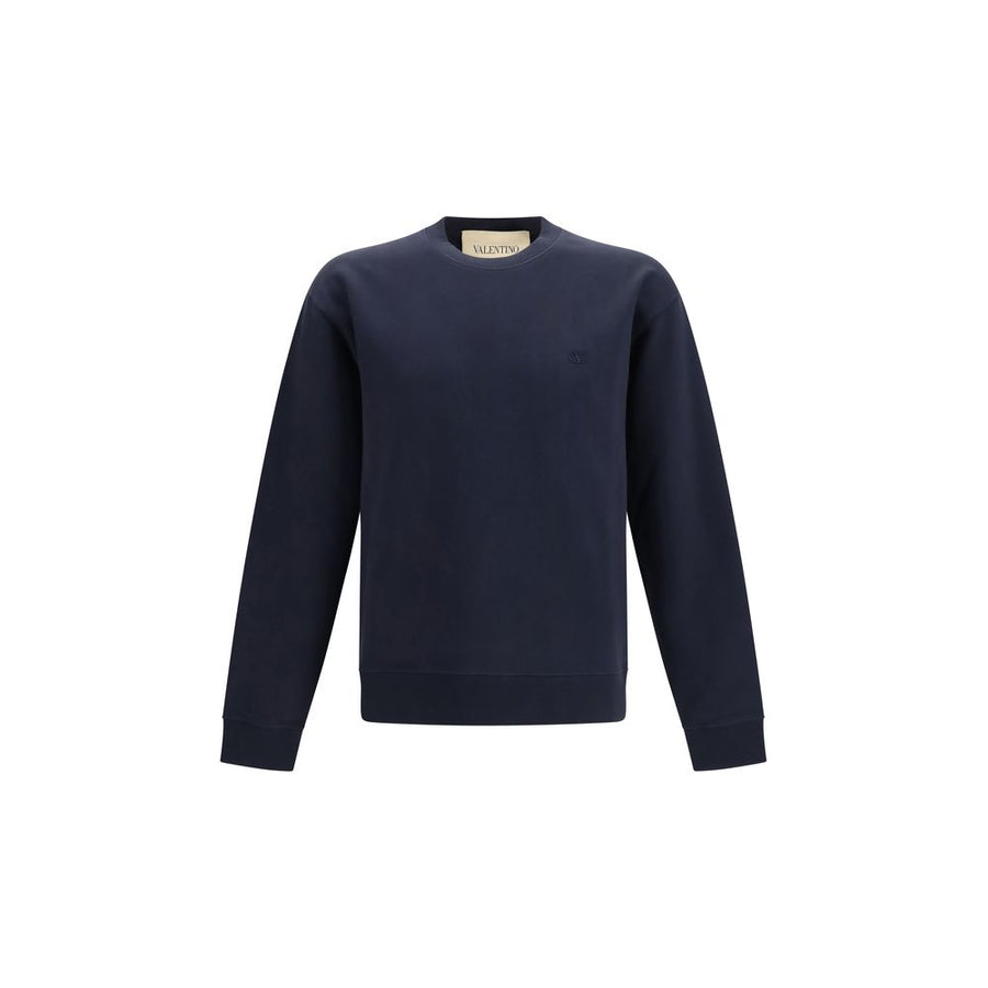 Valentino Blue Cotton Sweatshirt