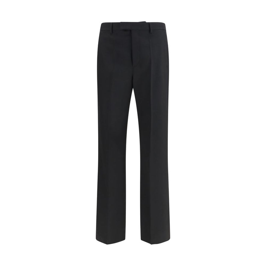 Valentino Black Wool Oves Aries Dress Pants