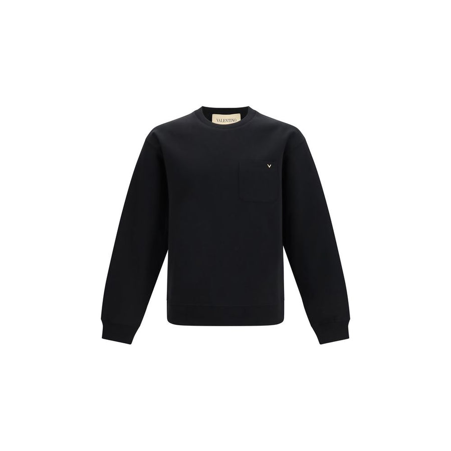 Valentino Black Cotton Sweatshirt