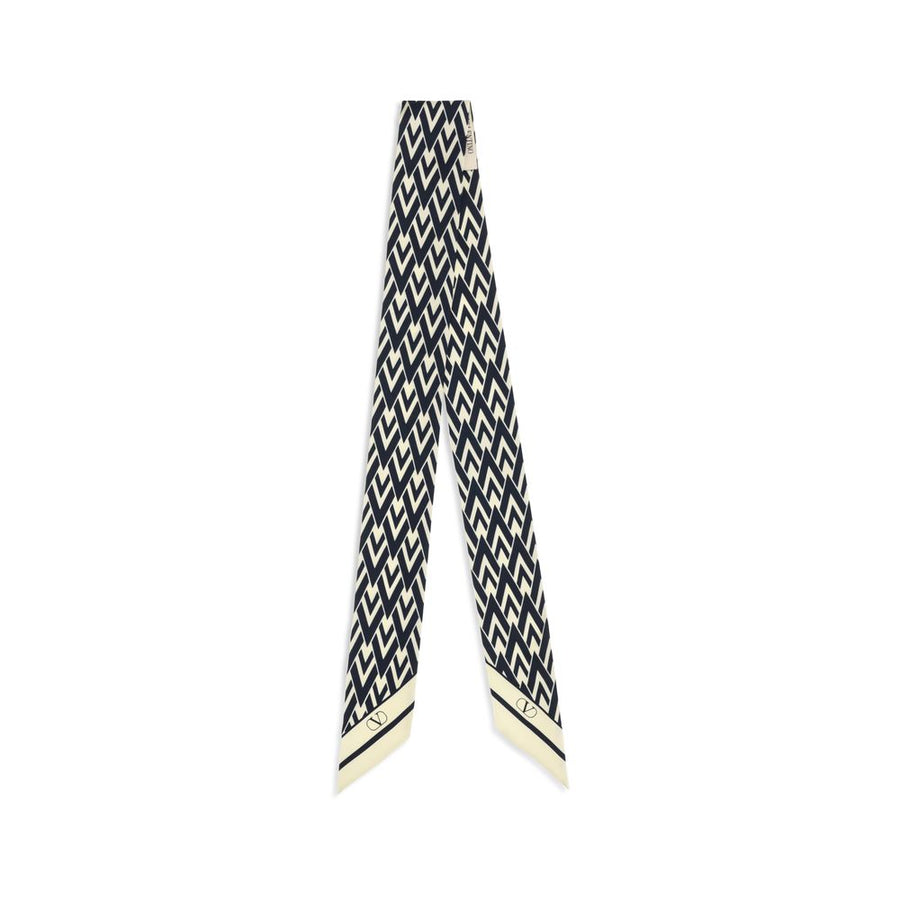 Valentino Garavani Blue Silk Scarf