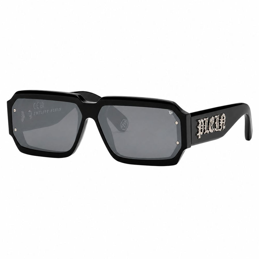 Philipp Plein Black Acetate Sunglasses