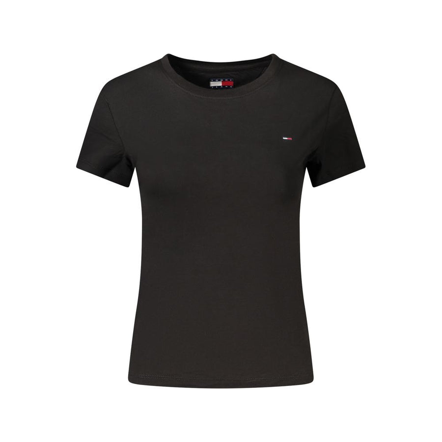 Tommy Hilfiger Black Cotton Women's T-Shirt
